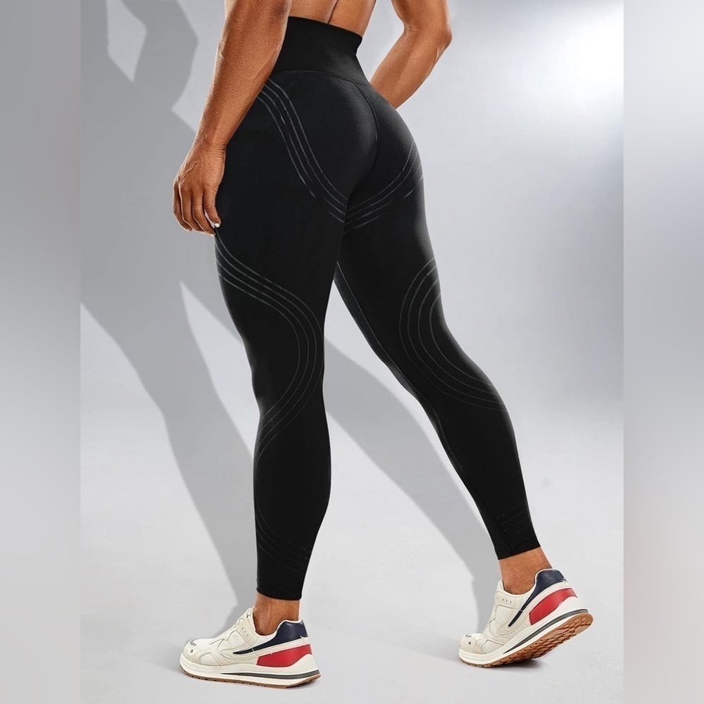 NWT Women's High Waist Workout Leggings Tummy Control Sz. M - Picture 10 of 11